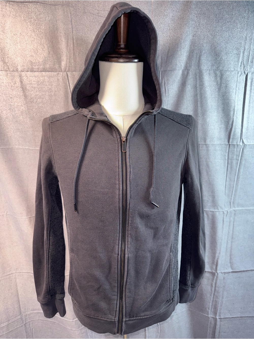 1362-Apt. 9 Women's Charcoal Zip-Up Hoodie